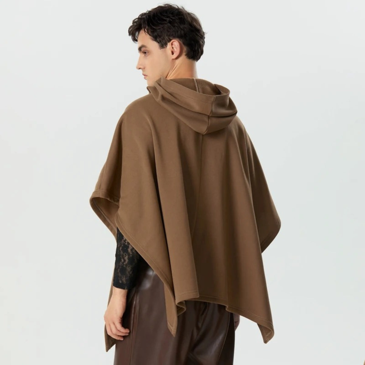 Poncho Homme Capuche
