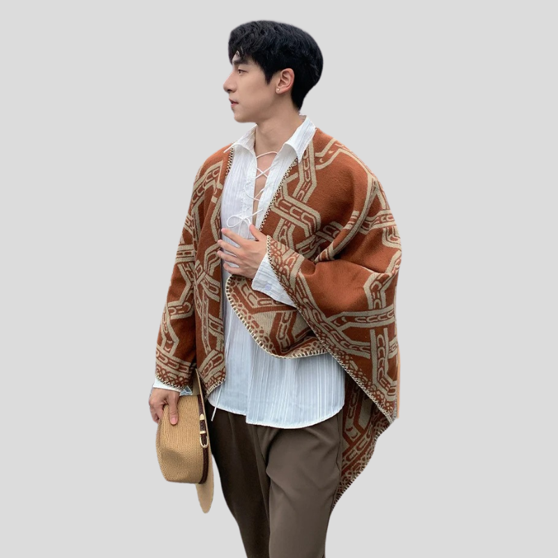 Poncho Homme Chaud