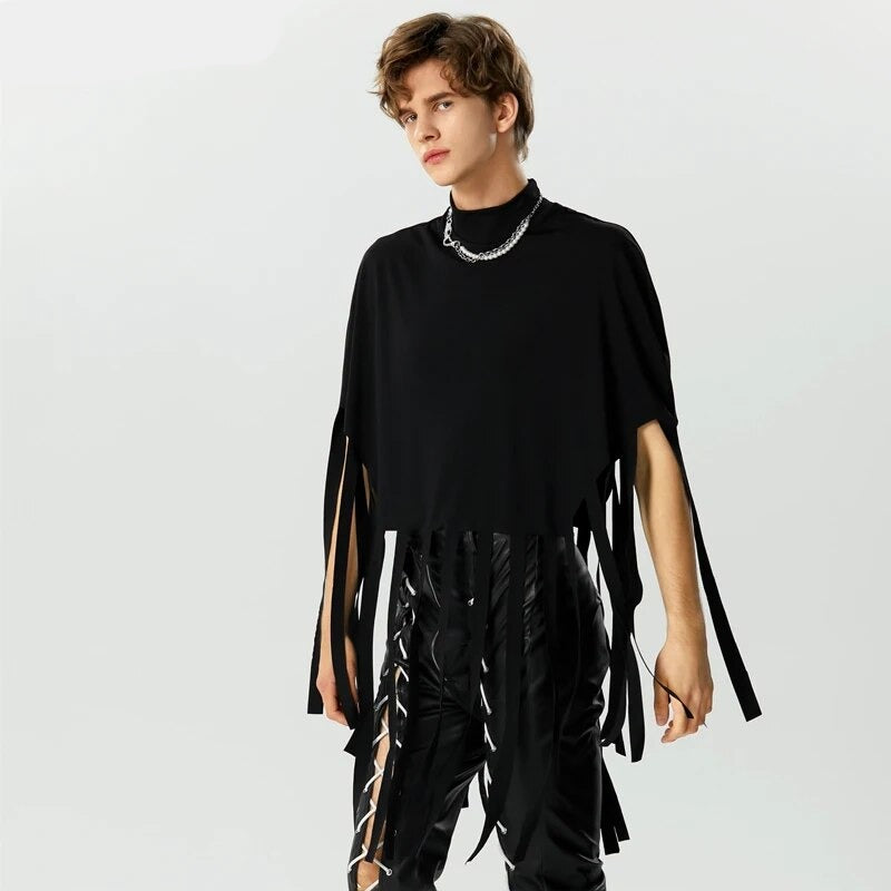 Poncho Homme Franges