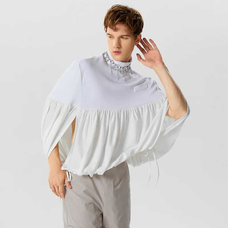 Poncho Homme Mode - blanc / S