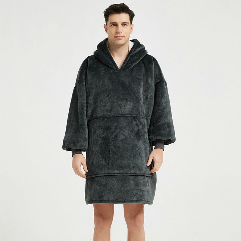 Poncho Homme Polaire - Gris