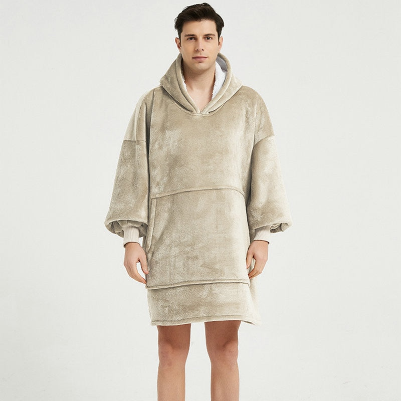 Poncho Homme Polaire - Kaki