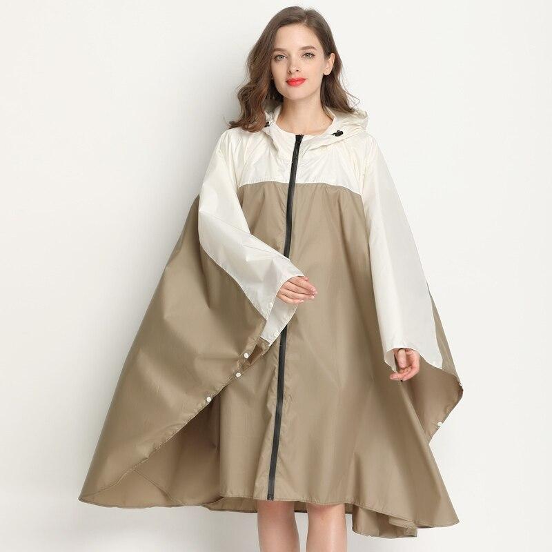 Poncho Imperméable - Beige & Blanc