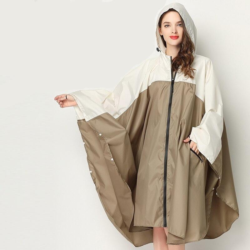 Poncho Imperméable - Beige & Blanc