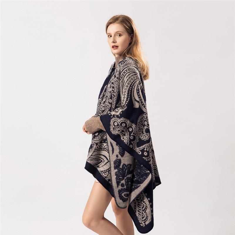 Poncho Femme Motifs Indiens