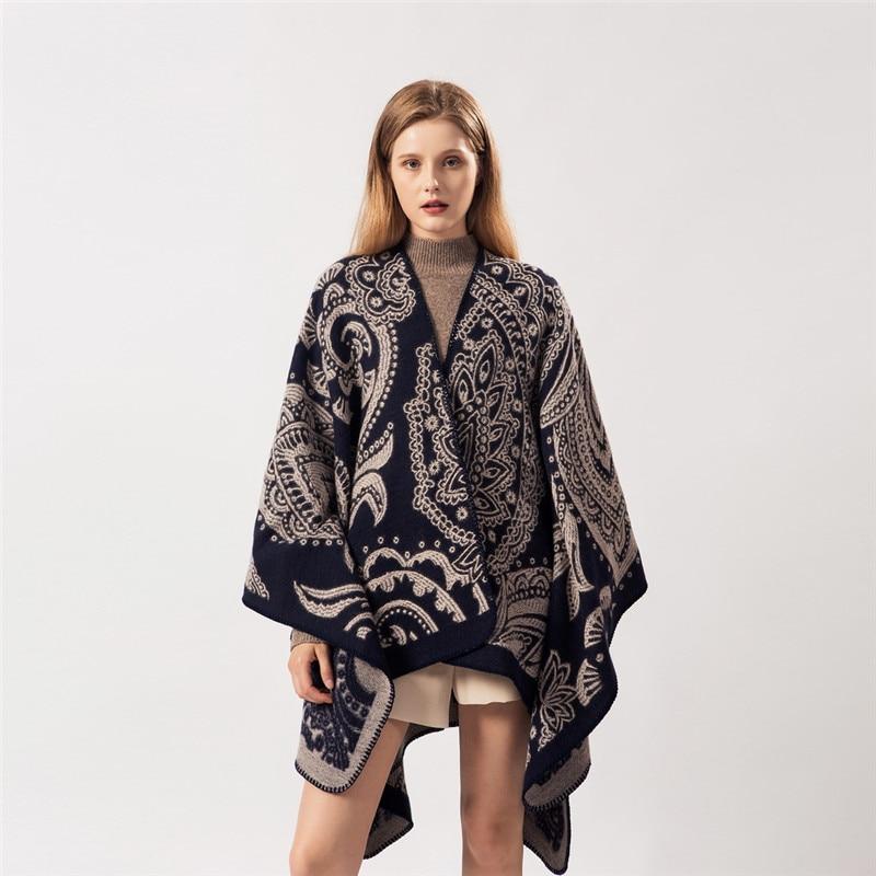 Poncho Femme Motifs Indiens