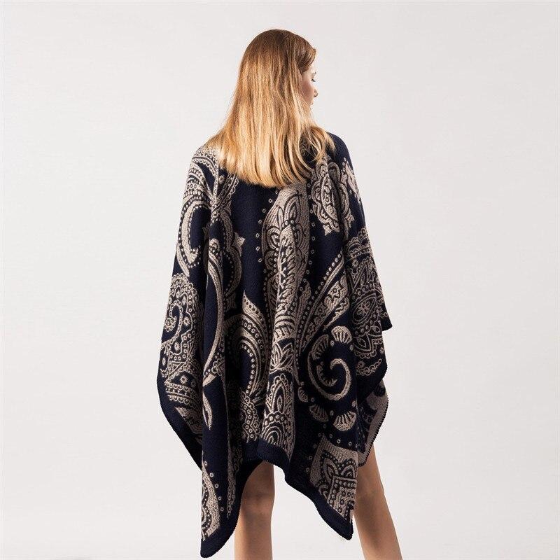 Poncho Femme Motifs Indiens