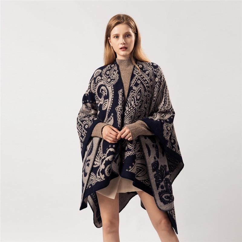 Poncho Femme Motifs Indiens
