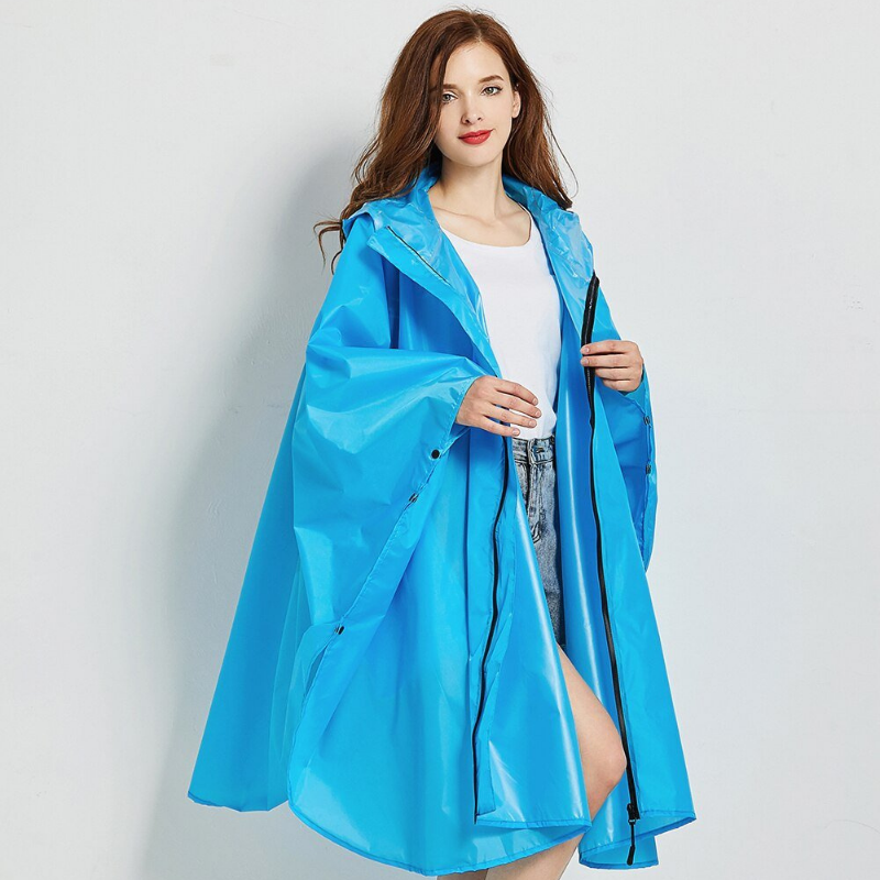 Poncho Pluie Femme Bleu - Bleu