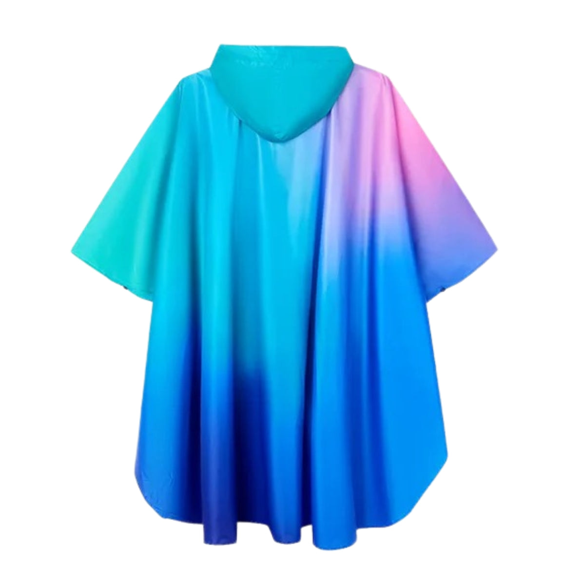 Poncho Pluie Femme Bleu & Rose - bleu & rose / unique