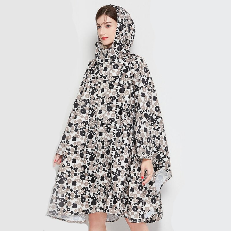 Poncho Pluie Femme Fleurs - Fleurs