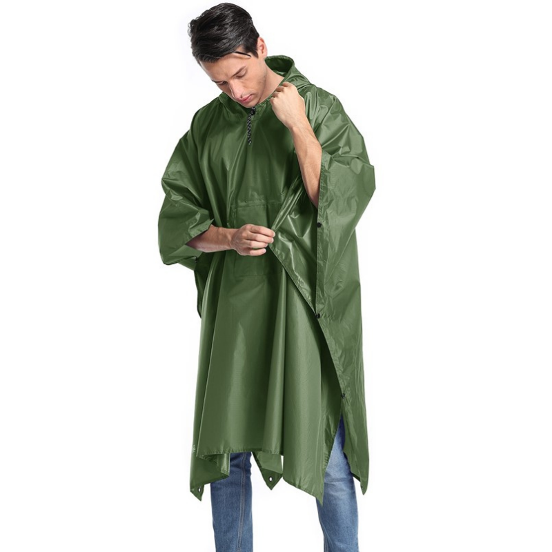 Poncho Homme Pluie - Vert