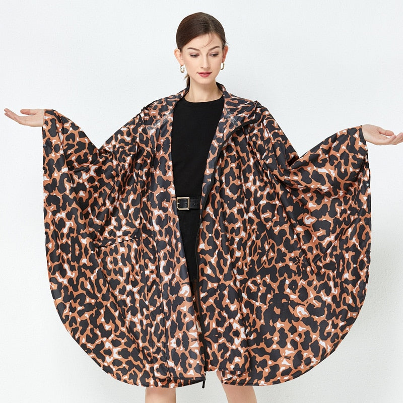 Poncho Pluie Léopard