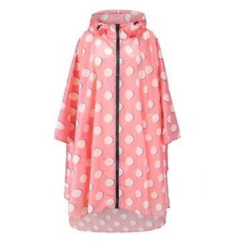 Poncho Pluie Pois Rose - Pois Rose