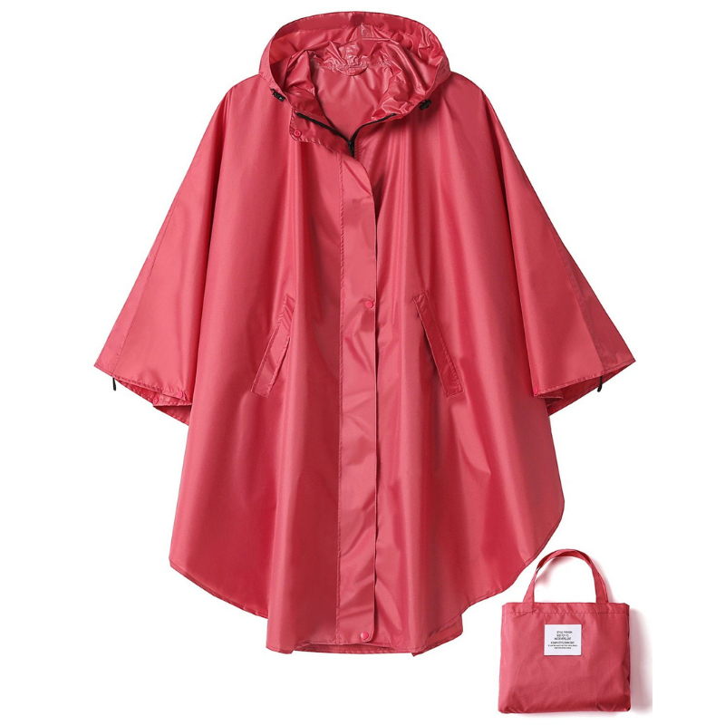 Poncho Pluie Rose - Rose