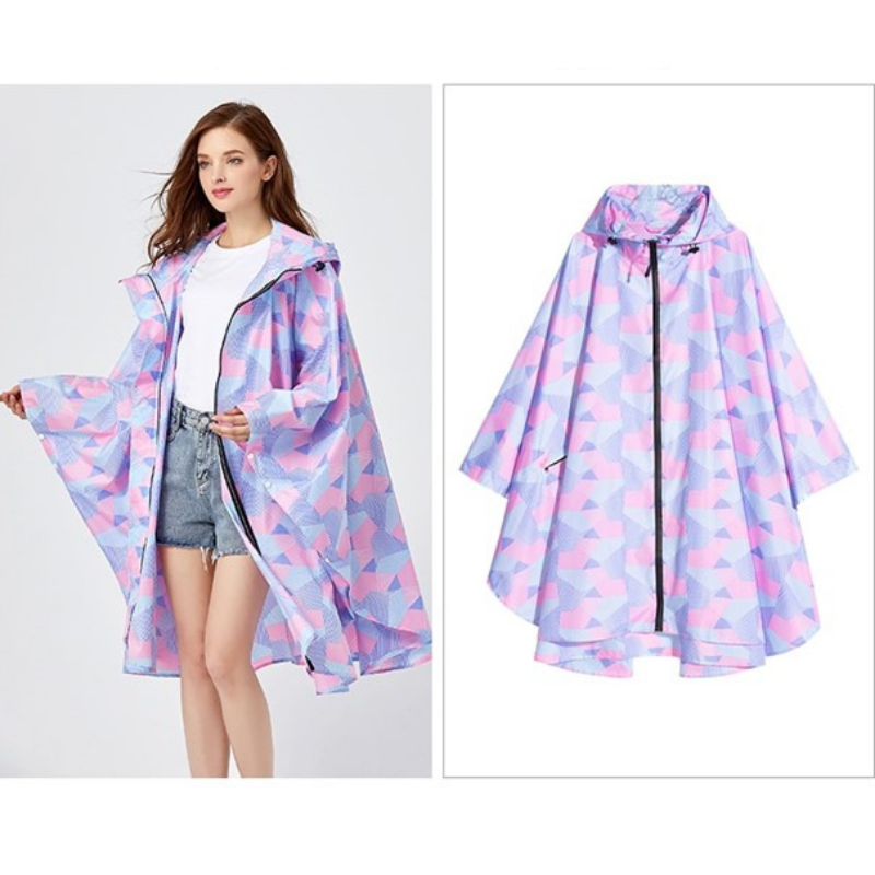 Poncho Pluie Rose & Violet - rose & violet