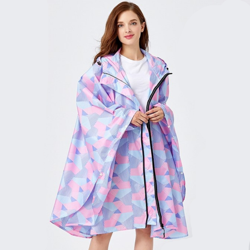 Poncho Pluie Rose & Violet - rose & violet
