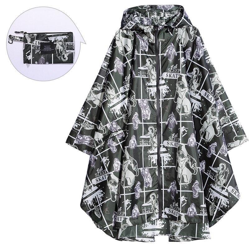 Poncho Pluie Skate - Noir