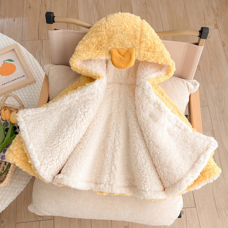 Poncho Polaire Bébé canard / 3 ans