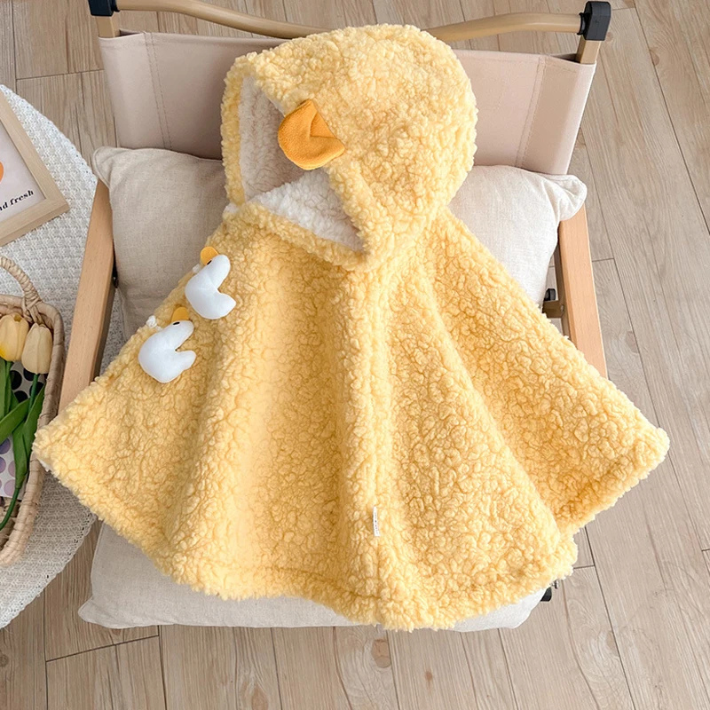 Poncho Polaire Bébé canard / 3 ans