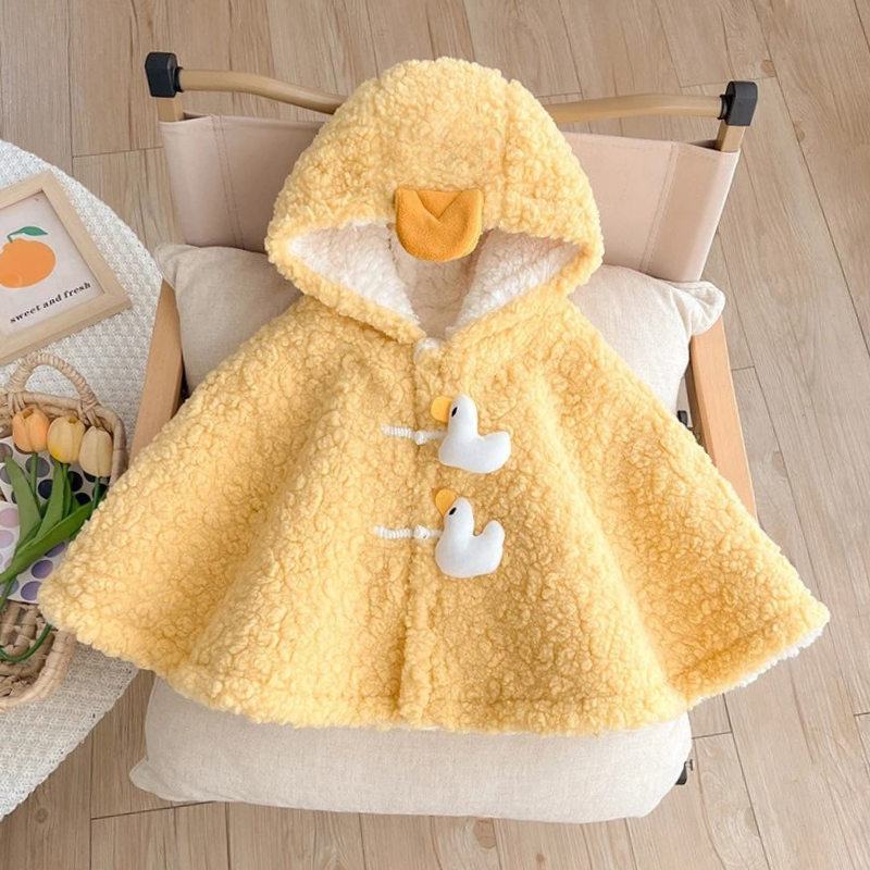 Poncho Polaire Bébé canard / 3 ans