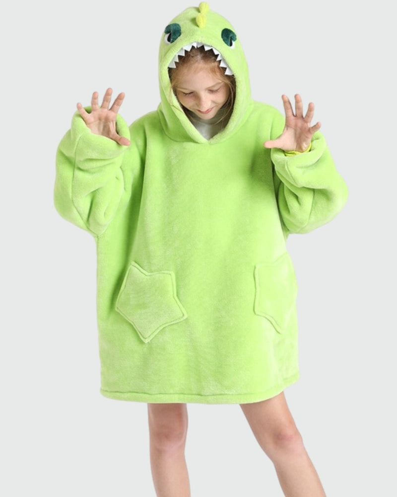 Sweat Plaid Enfant Dinosaure - Unique
