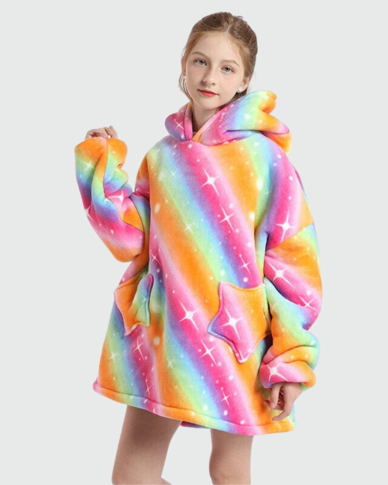Sweat Plaid Enfant Multicolore - 75 cm