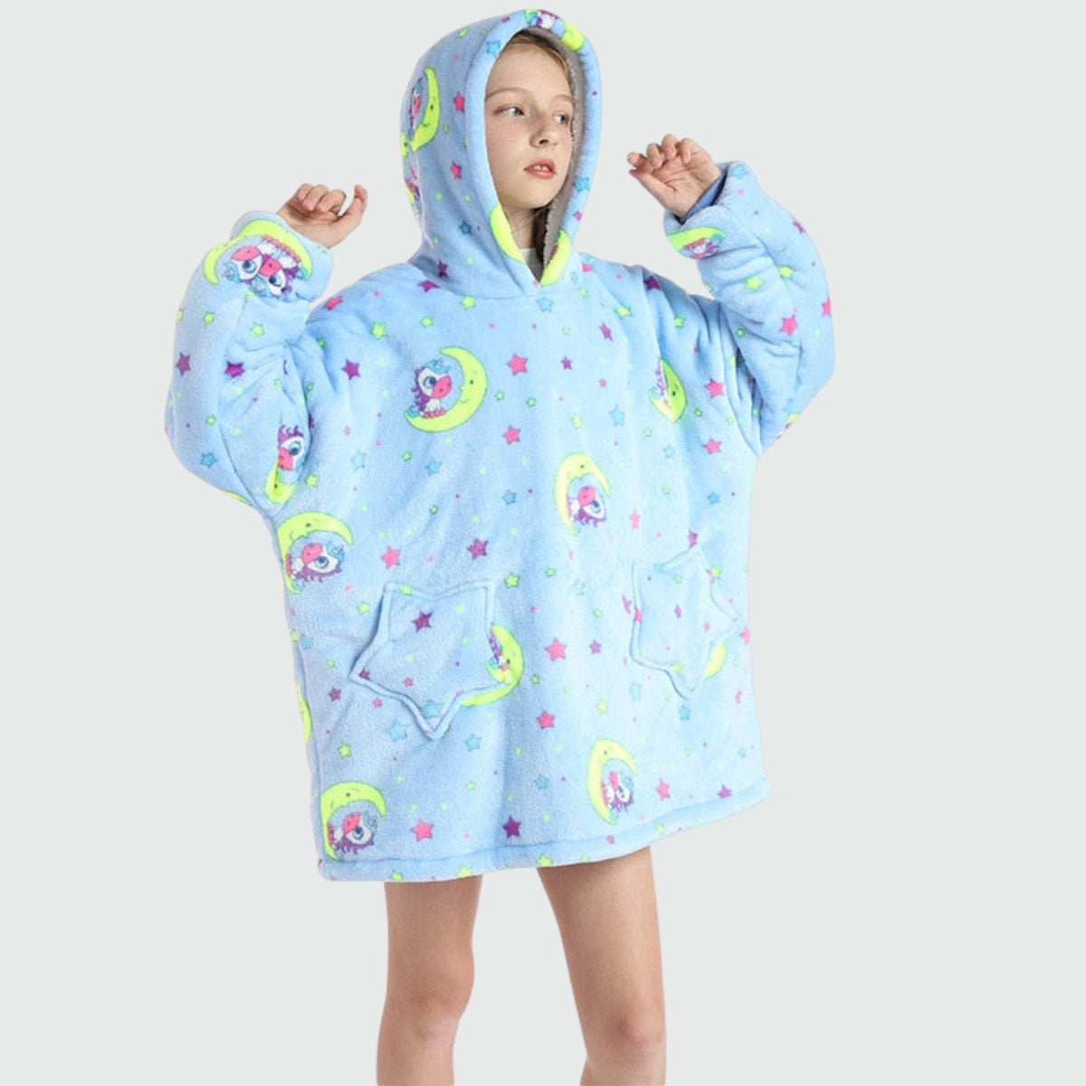 Sweat Plaid Enfant Poney Lune - Poney Lune / 75 cm