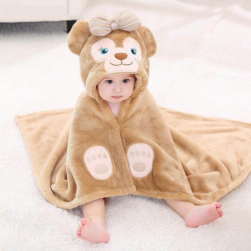 Cape de Bain Bébé Fille - ours