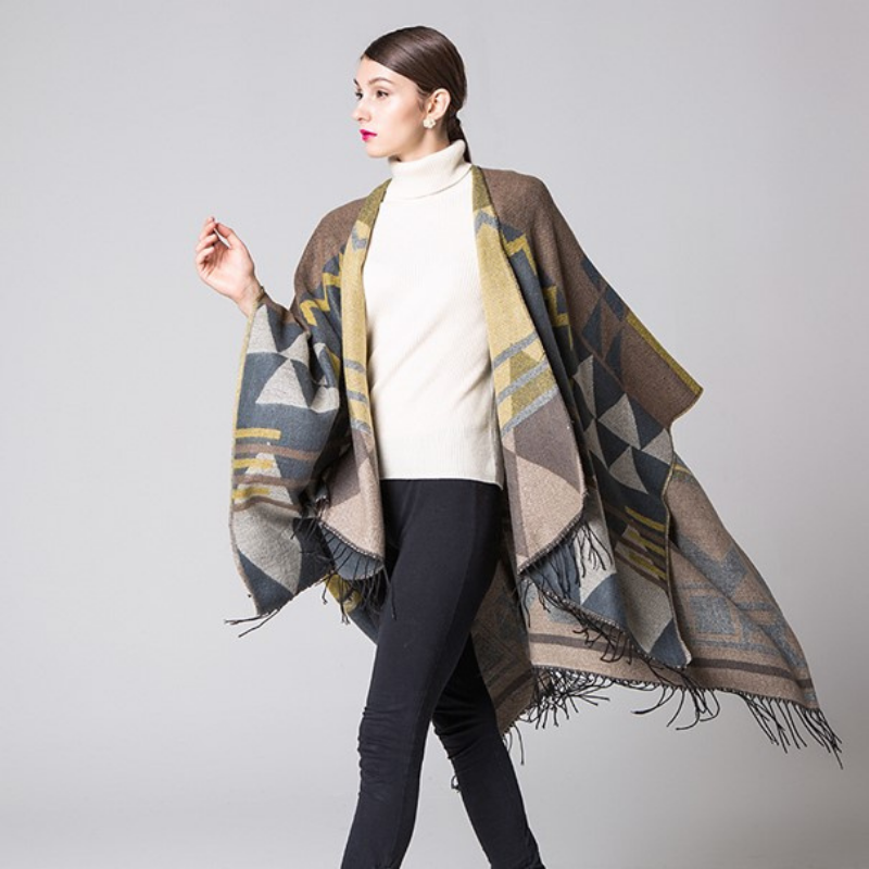 Poncho avec Franges