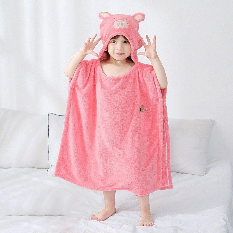 Poncho Bain Enfant Cochon - cochon