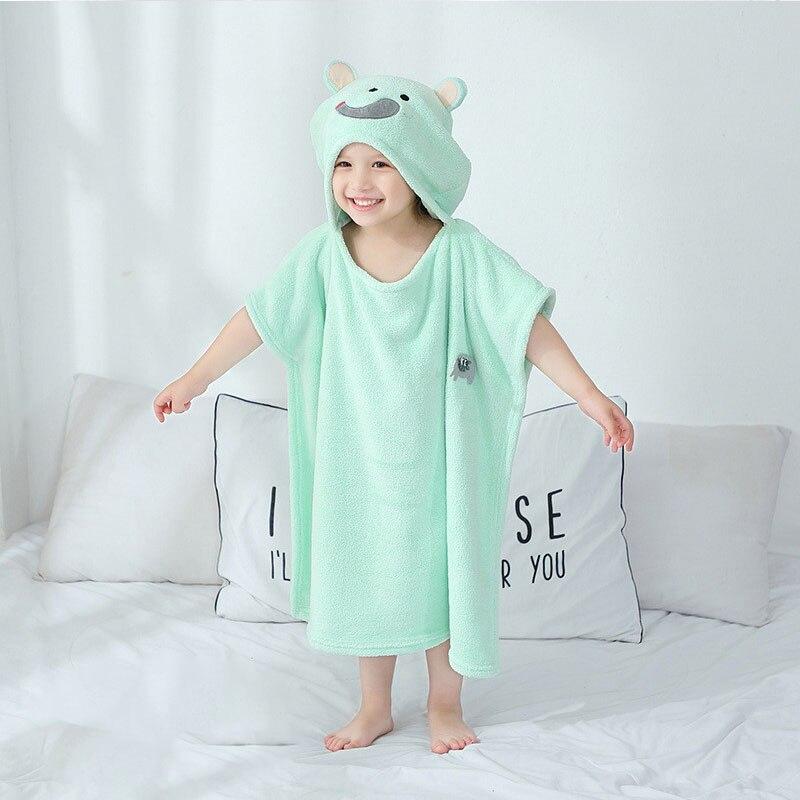 Poncho Bain Enfant Eléphant - éléphant