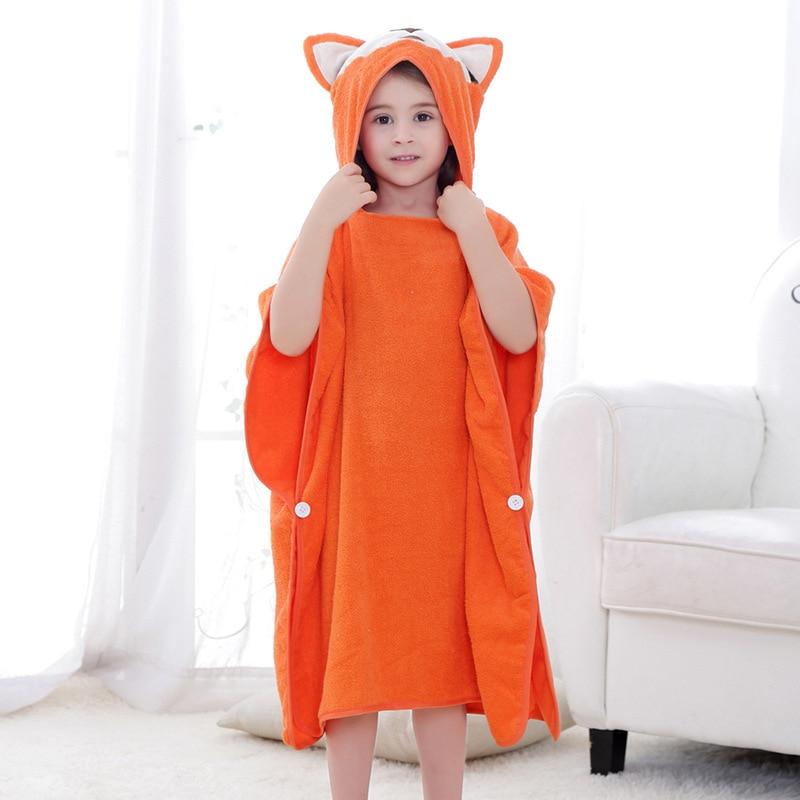 Poncho Bain Enfant - renard / 3 ans