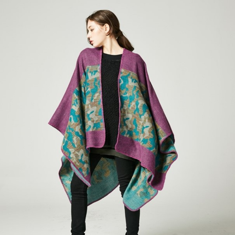 Poncho Chic Femme