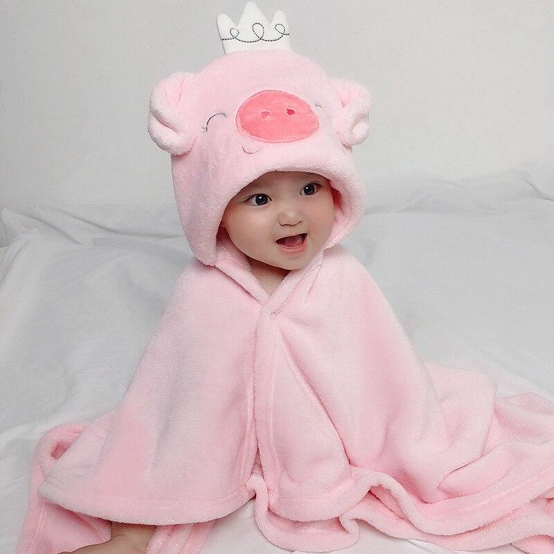 Poncho de Bain Bébé Fille - Cochon
