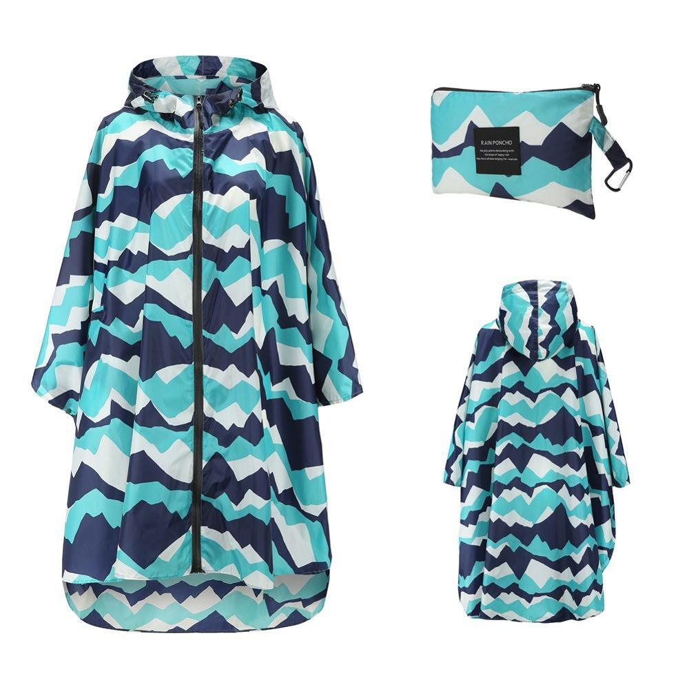 Poncho de Pluie Femme - Bleu clair