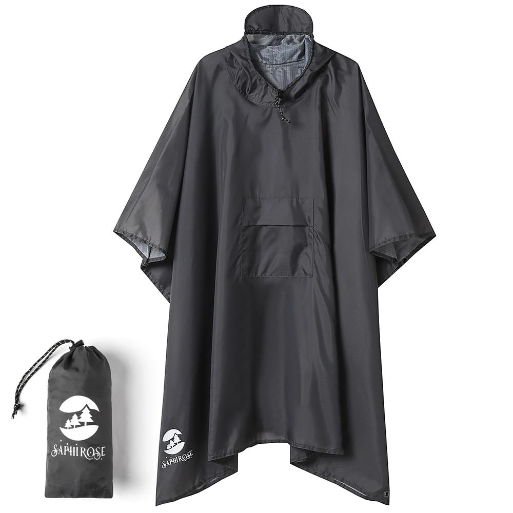 Poncho de Pluie Homme - Gris Foncé
