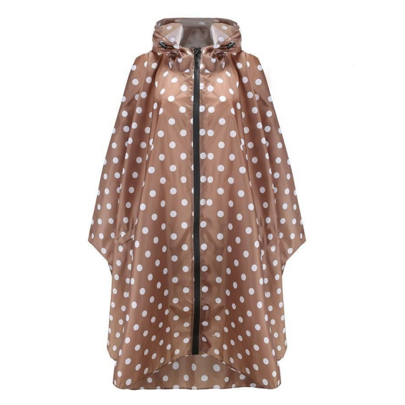 Poncho de Pluie Long - café
