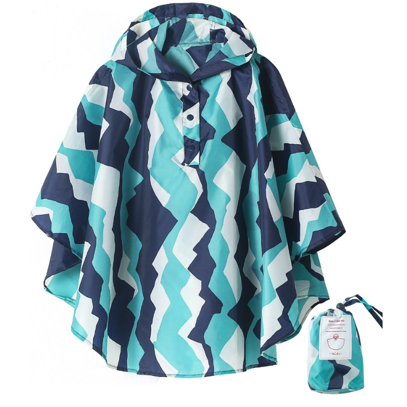 Poncho de Pluie pour Enfant - bleu / S