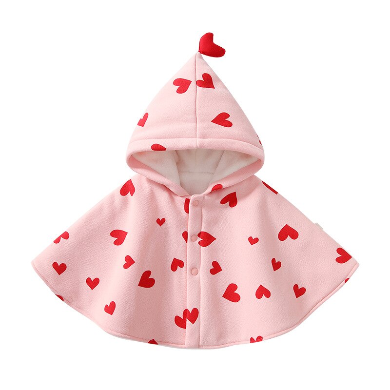 Poncho Enfant Cœur - 9 mois
