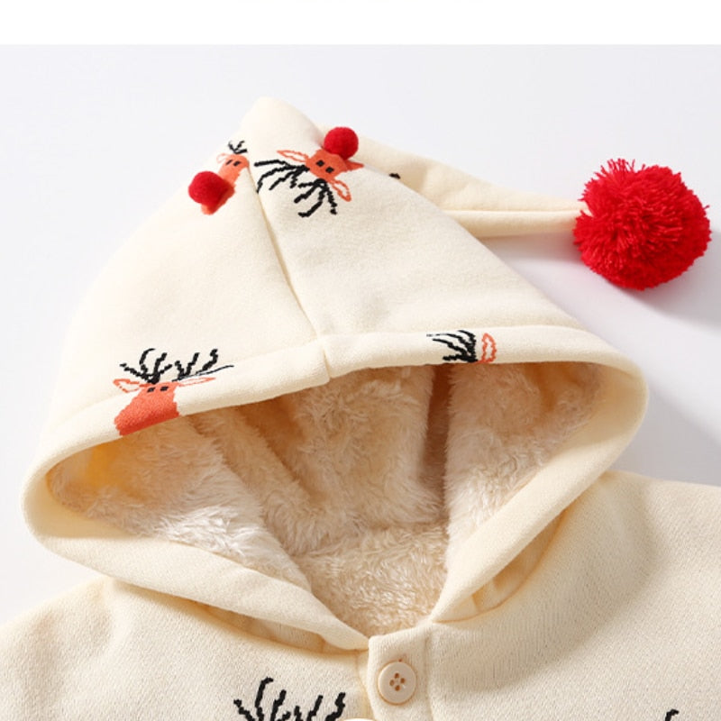 Poncho Enfant Rennes Noël