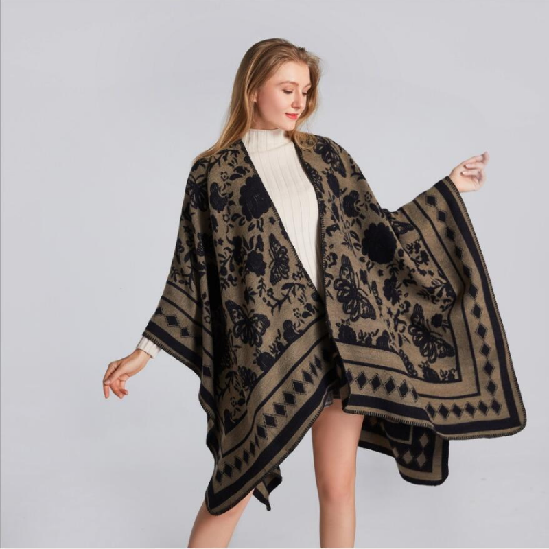 Poncho Femme Papillon