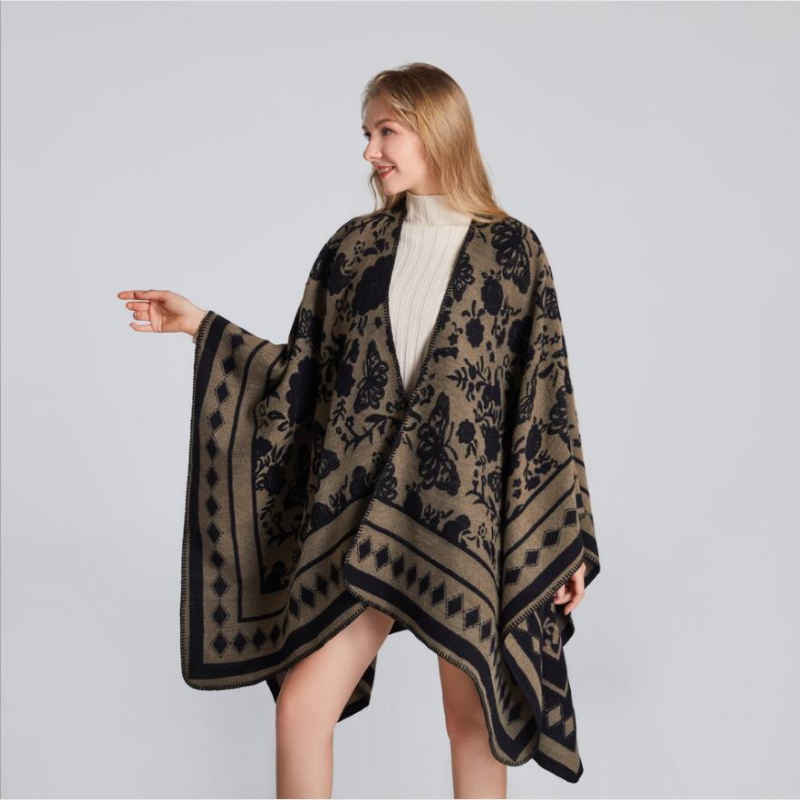 Poncho Femme Papillon