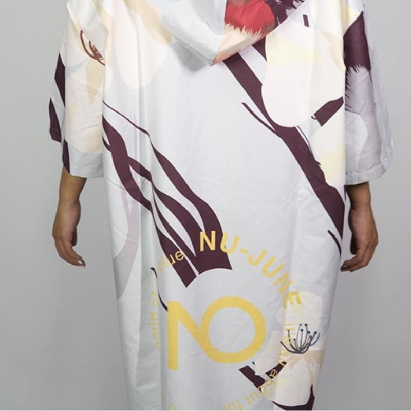 Poncho Femme Surf - Blanc