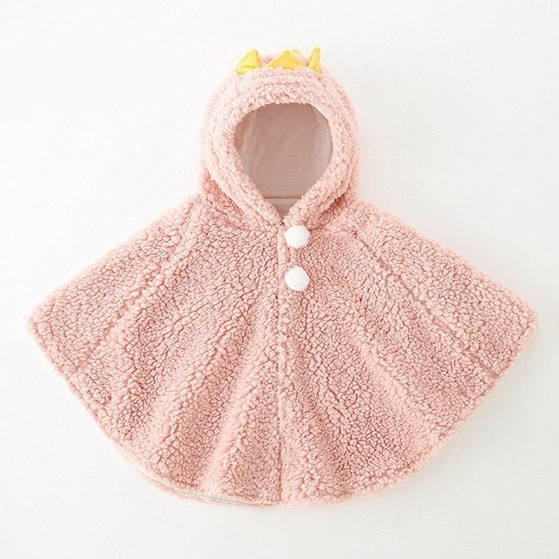 Poncho Fille avec Capuche - rose / 0-36 mois