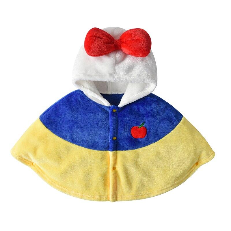Poncho Fille Hiver Blanche Neige - jaune & Bleu / 0-3 ans