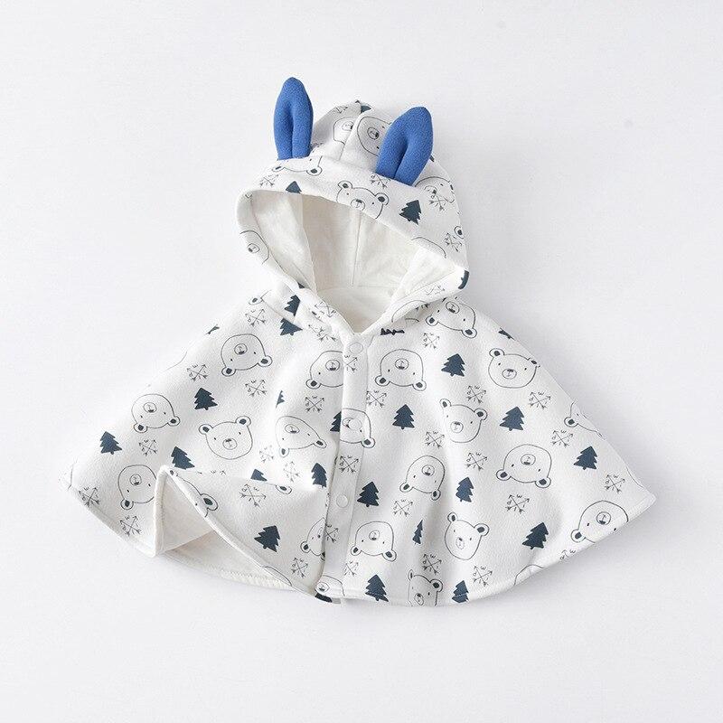 Poncho Garçon Blanc