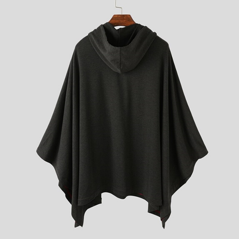 Poncho Homme Noir