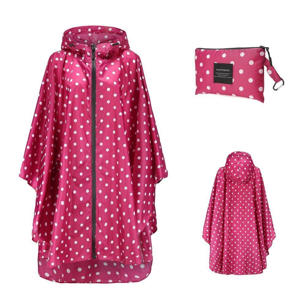 Poncho Imperméable Femme - rouge