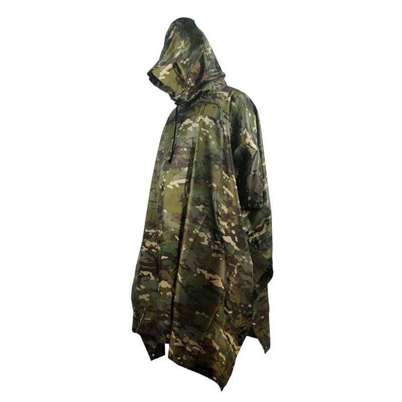 Poncho Imperméable Respirant Randonnée - Camouflage